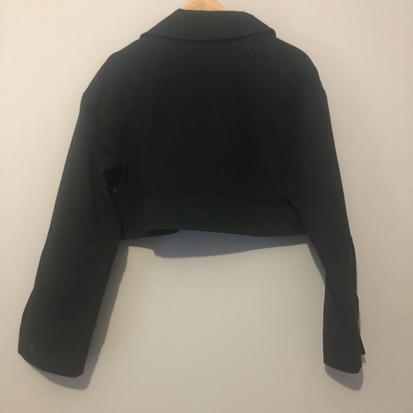 Lululemon Glyde 2-in-1 Adaptable Crop Women's Small Black Utility Jacket - Picture 5 of 8